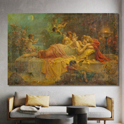 Sogni D'Oro Hans Zatzka hzt45 quadro stampato su tela