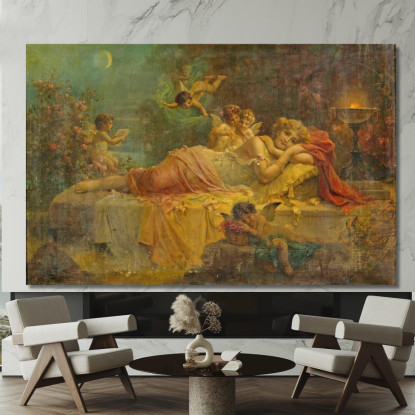 Sogni D'Oro Hans Zatzka hzt45 quadro stampato su tela