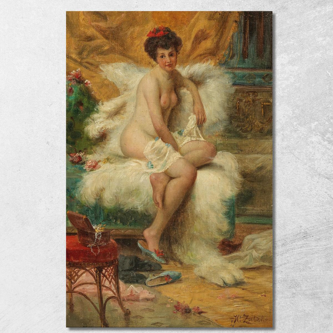 Il Portagioie Hans Zatzka hzt47 quadro stampato su tela