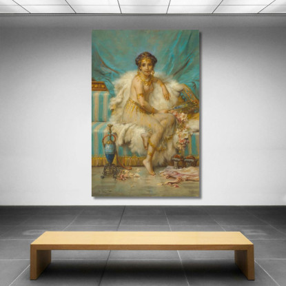L'Odalisca Hans Zatzka hzt51 quadro stampato su tela