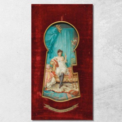 Uno Sguardo Dal Buco Della Serratura Hans Zatzka hzt54 quadro stampato su tela