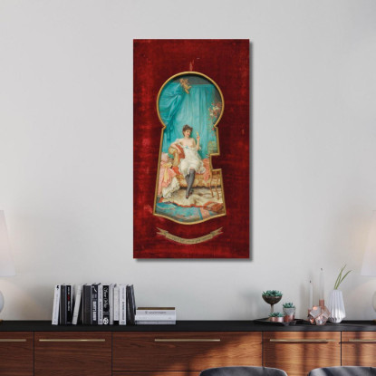 Uno Sguardo Dal Buco Della Serratura Hans Zatzka hzt54 quadro stampato su tela
