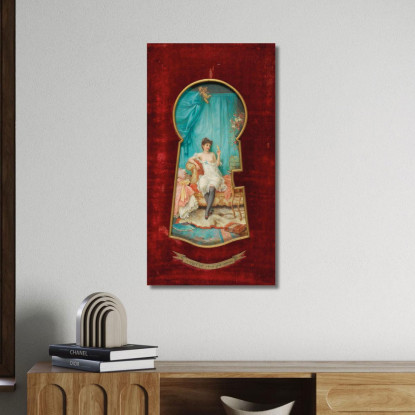 Uno Sguardo Dal Buco Della Serratura Hans Zatzka hzt54 quadro stampato su tela