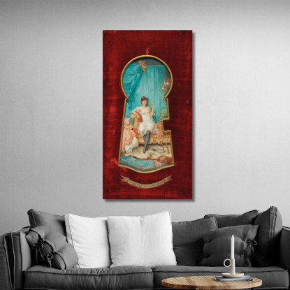 Uno Sguardo Dal Buco Della Serratura Hans Zatzka hzt54 quadro stampato su tela
