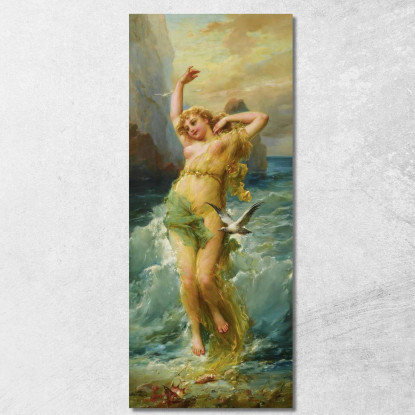 Ninfa Dell'Acqua Hans Zatzka hzt57 quadro stampato su tela