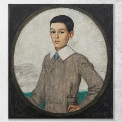 Alexander Saitzoff Fratello Di Vera Saitzoff Franz von Stuck fvs4 quadro stampato su tela