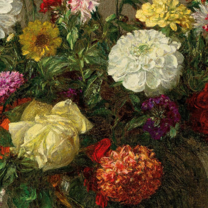 Mazzo Del Giardino Henri Fantin-Latour hft10 quadro stampato su tela