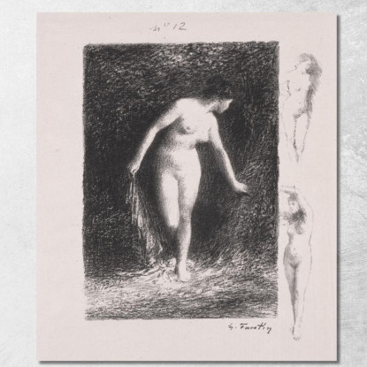 Diana Henri Fantin-Latour hft14 quadro stampato su tela