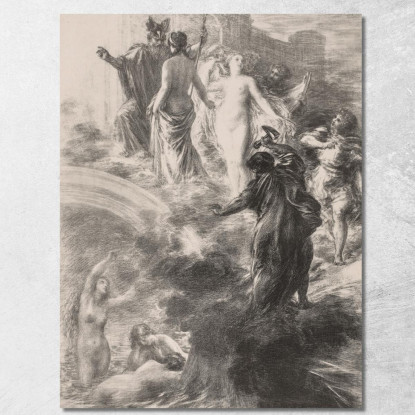 Finale Dell'Oro Del Reno Henri Fantin-Latour hft21 quadro stampato su tela