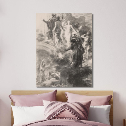 Finale Dell'Oro Del Reno Henri Fantin-Latour hft21 quadro stampato su tela