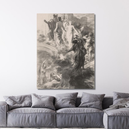 Finale Dell'Oro Del Reno Henri Fantin-Latour hft21 quadro stampato su tela