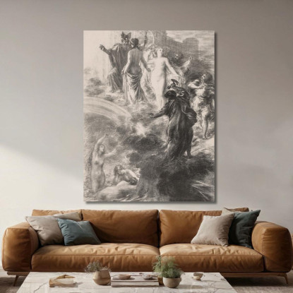 Finale Dell'Oro Del Reno Henri Fantin-Latour hft21 quadro stampato su tela