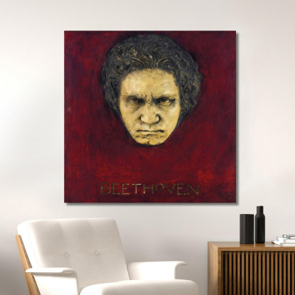Beethoven Franz von Stuck fvs7 quadro stampato su tela