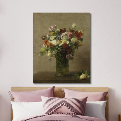 Fiori Dalla Normandia Henri Fantin-Latour hft31 quadro stampato su tela