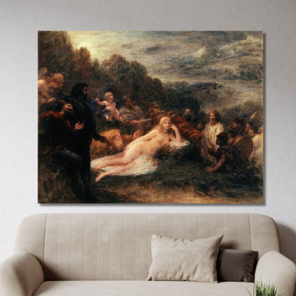 Elena Henri Fantin-Latour hft34 quadro stampato su tela
