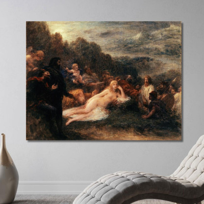 Elena Henri Fantin-Latour hft34 quadro stampato su tela