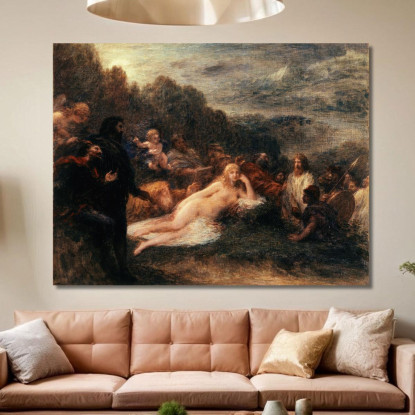 Elena Henri Fantin-Latour hft34 quadro stampato su tela