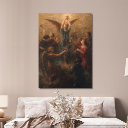 Il Graal. Preludio Di Lohengrin Henri Fantin-Latour hft42 quadro stampato su tela