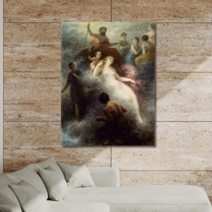 Il Satiro Henri Fantin-Latour hft47 quadro stampato su tela