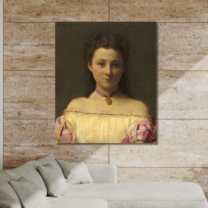 Mademoiselle De Fitz-James Henri Fantin-Latour hft54 quadro stampato su tela
