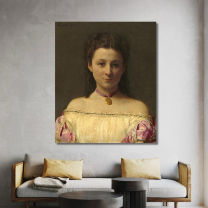 Mademoiselle De Fitz-James Henri Fantin-Latour hft54 quadro stampato su tela