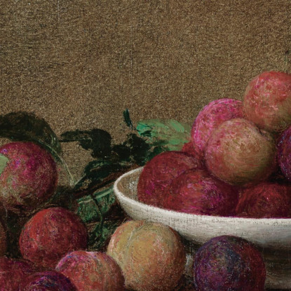 Natura Morta Con Prugne Henri Fantin-Latour hft58 quadro stampato su tela