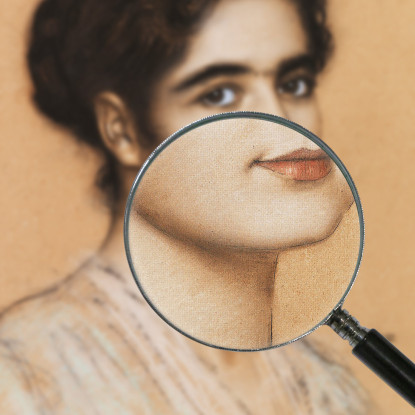 Ritratto Della Figlia Maria Franz von Stuck fvs12 quadro stampato su tela