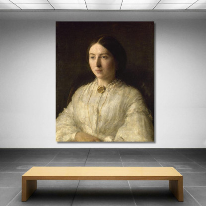Ritratto Della Signora Edwin Edwards Henri Fantin-Latour hft71 quadro stampato su tela