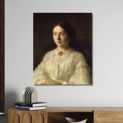 Ritratto Della Signora Edwin Edwards Henri Fantin-Latour hft71 quadro stampato su tela