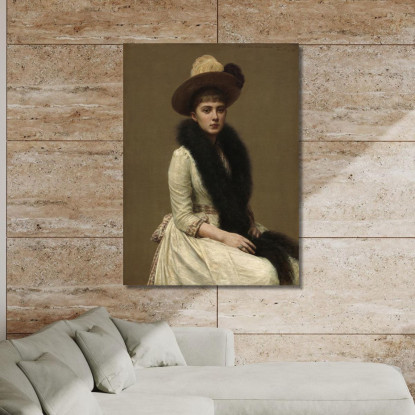 Ritratto Di Sonia Henri Fantin-Latour hft74 quadro stampato su tela