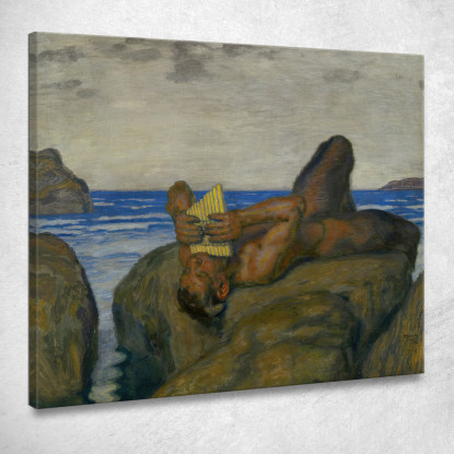 Fauno Soffiante Franz von Stuck fvs14 quadro stampato su tela