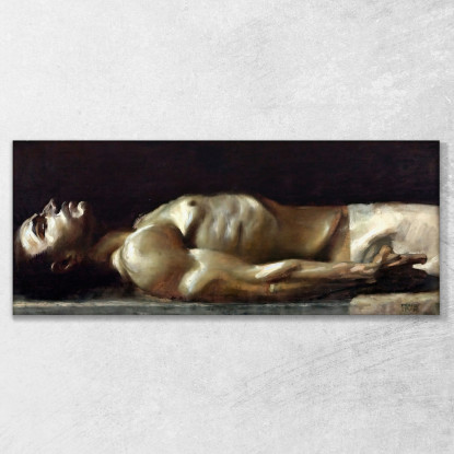 Cadavere Di Cristo Franz von Stuck fvs16 quadro stampato su tela