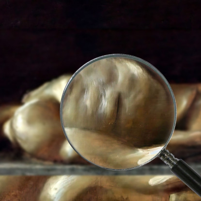 Cadavere Di Cristo Franz von Stuck fvs16 quadro stampato su tela