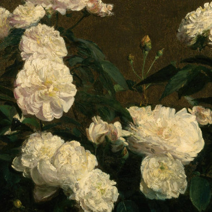 Natura Morta Di Rose Bianche Henri Fantin-Latour hft100 quadro stampato su tela
