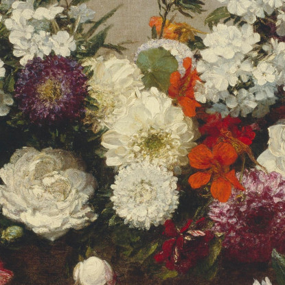 Natura Morta Con Fiori Henri Fantin-Latour hft102 quadro stampato su tela