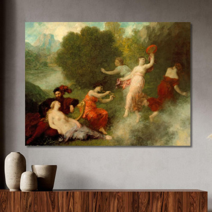 Tannhäuser Sul Monte Venusberg Henri Fantin-Latour hft115 quadro stampato su tela