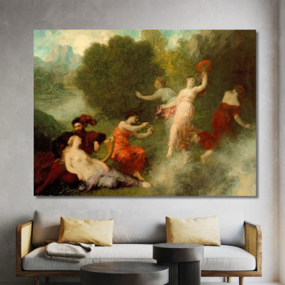Tannhäuser Sul Monte Venusberg Henri Fantin-Latour hft115 quadro stampato su tela