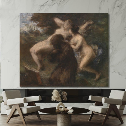 Tentazione Di Sant'Antonio Henri Fantin-Latour hft117 quadro stampato su tela