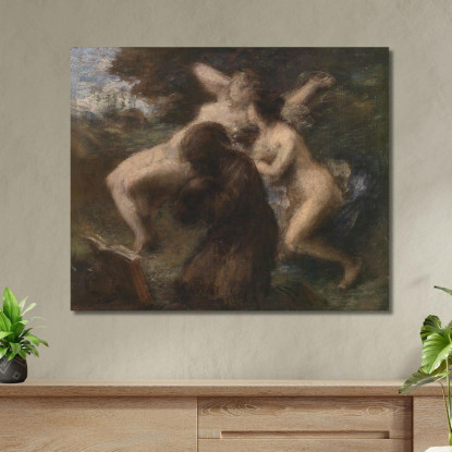 Tentazione Di Sant'Antonio Henri Fantin-Latour hft117 quadro stampato su tela