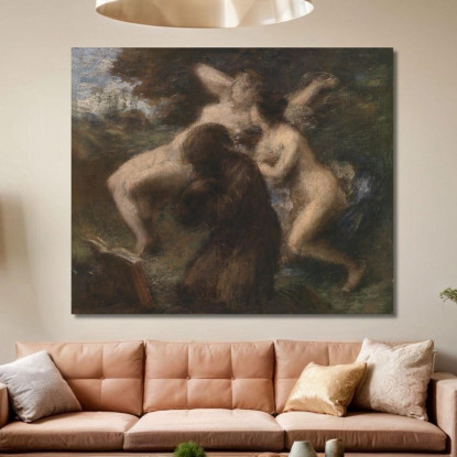 Tentazione Di Sant'Antonio Henri Fantin-Latour hft117 quadro stampato su tela