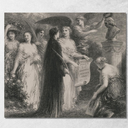 A Robert Schumann Henri Fantin-Latour hft126 quadro stampato su tela