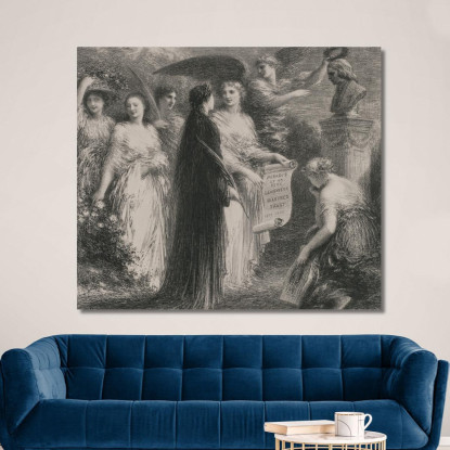 A Robert Schumann Henri Fantin-Latour hft126 quadro stampato su tela