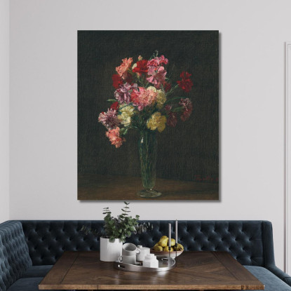 Occhielli Henri Fantin-Latour hft137 quadro stampato su tela