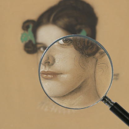 Figlia Mary Bloccata Franz von Stuck fvs21 quadro stampato su tela