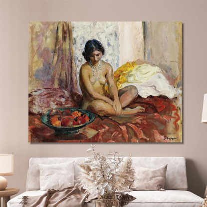 L'Egiziano Con Un Piatto Di Frutta Henri Lebasque hlb41 quadro stampato su tela