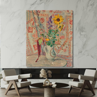 Natura Morta Con Bouquet Henri Lebasque hlb47 quadro stampato su tela