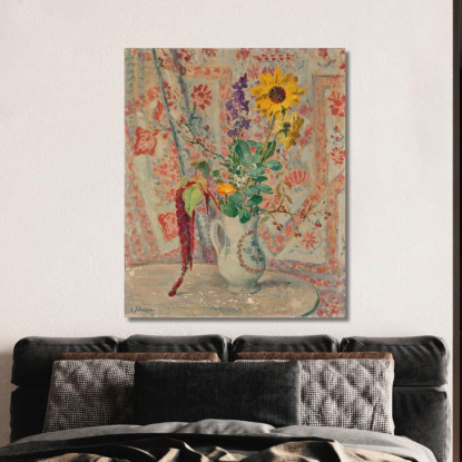 Natura Morta Con Bouquet Henri Lebasque hlb47 quadro stampato su tela