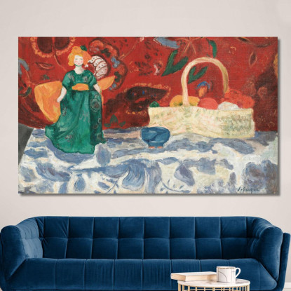 Natura Morta Con Bambola Henri Lebasque hlb48 quadro stampato su tela