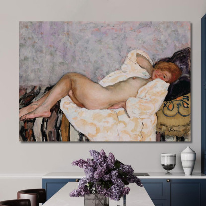 Mentire Nudo Henri Lebasque hlb52 quadro stampato su tela