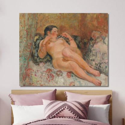 Mentire Nudo Henri Lebasque hlb53 quadro stampato su tela